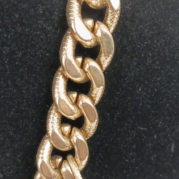 Elegant Women Chunky Gold Chain Fringe Necklace - Picture 3 of 5